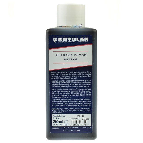 Kryolan Supreme Blood Internal Dark 200ml