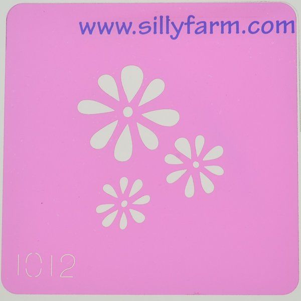 Silly Farm Stencil Flowers 