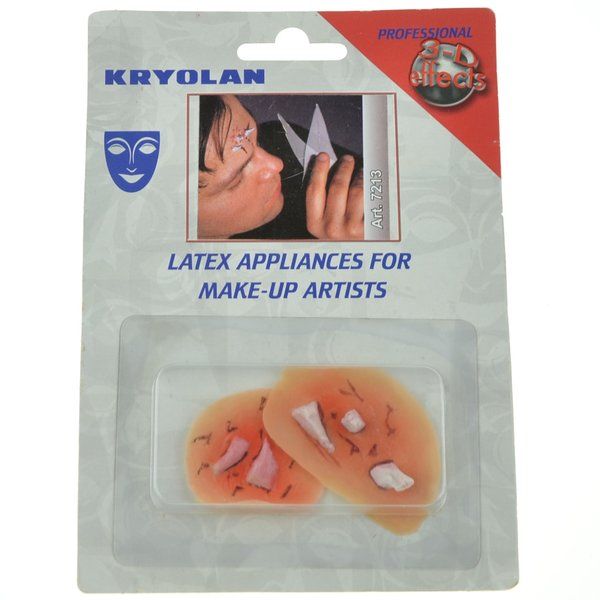 Kryolan latex glass shards