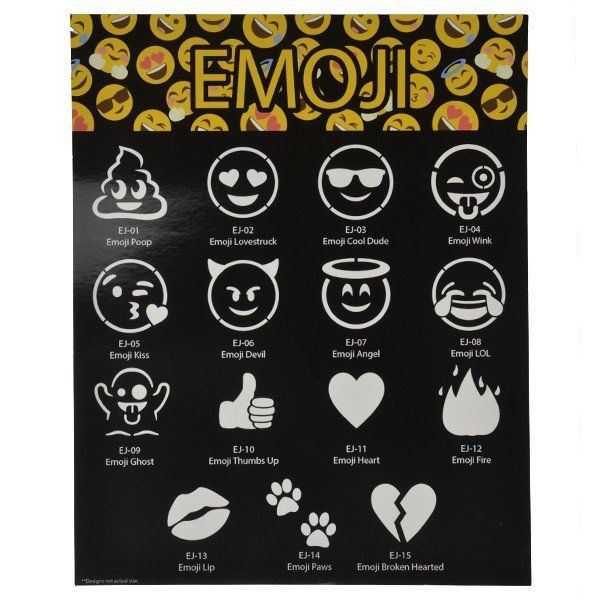 Glimmer Emoji Set with poster