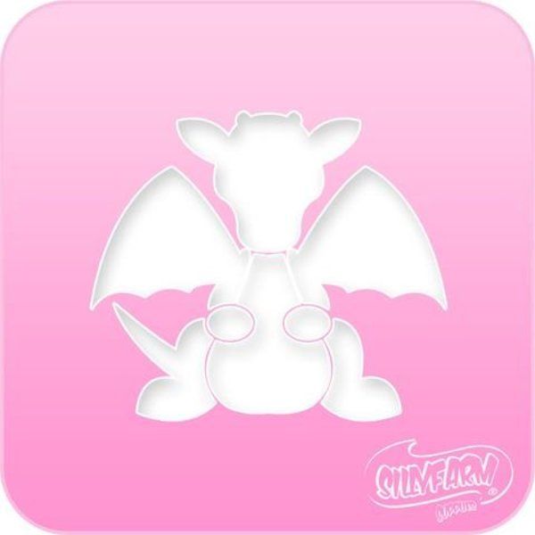 Schminksjabloon Sillyfarm Baby Draak