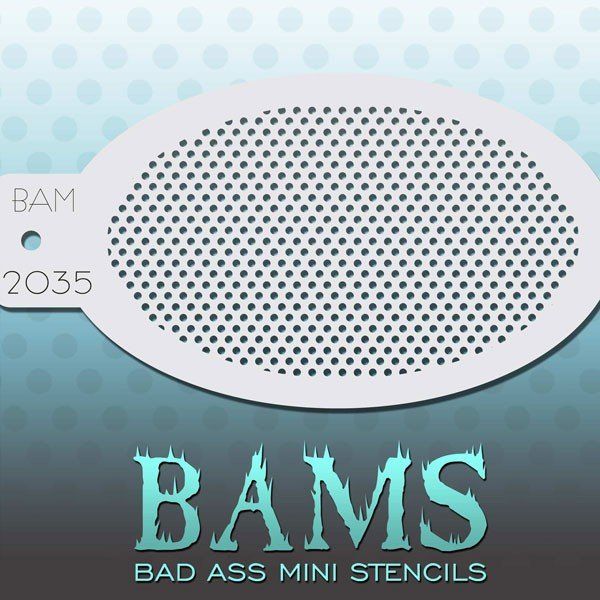 Bad Ass Bams FacePaint Stencil 2035