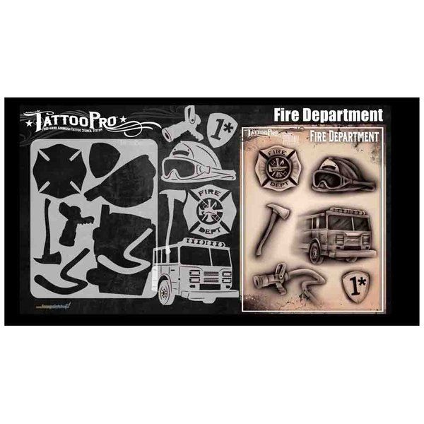 Wiser Airbrush Tattoo Fire Department