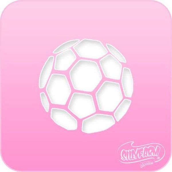 Silly Farm Stencil Soccer Ball