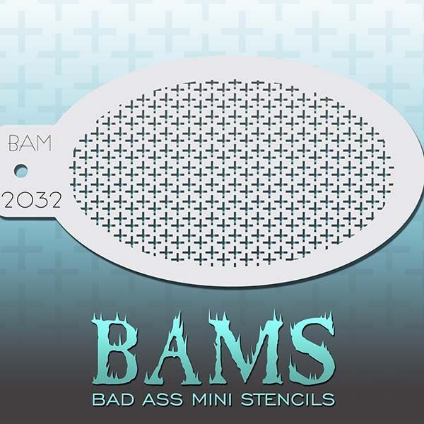 Bad Ass Bams FacePaint Stencil 2032