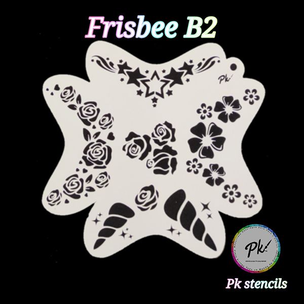 Frisbee Facepaintingstencil B2
