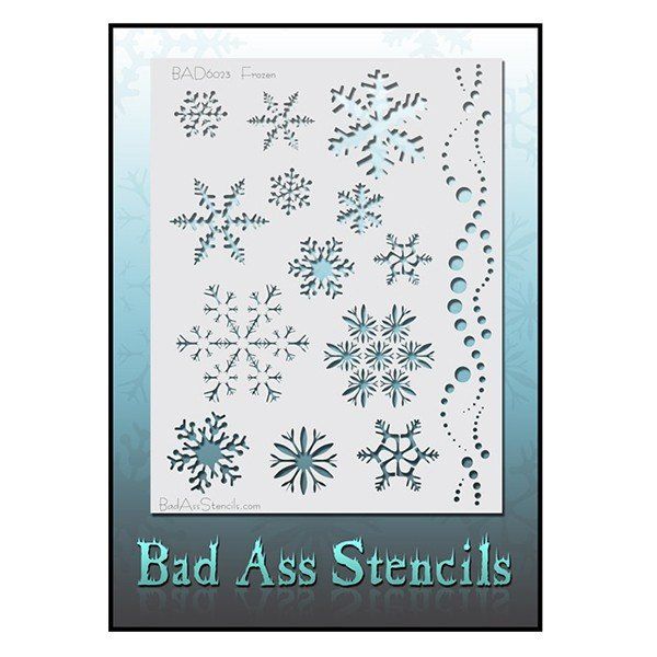 Bad Ass Stencil Bad 6023 Frozen