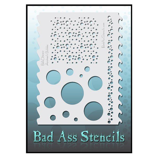 Bad Ass Stencil Bad 6002 Bubbles