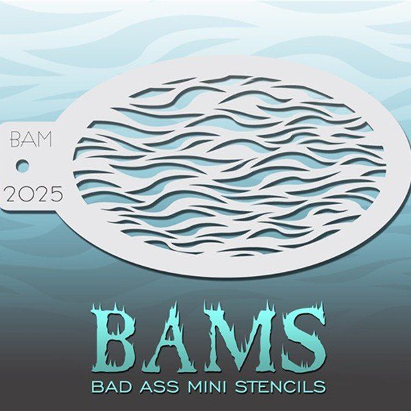 Bad Ass Bams FacePaint Stencil 2025