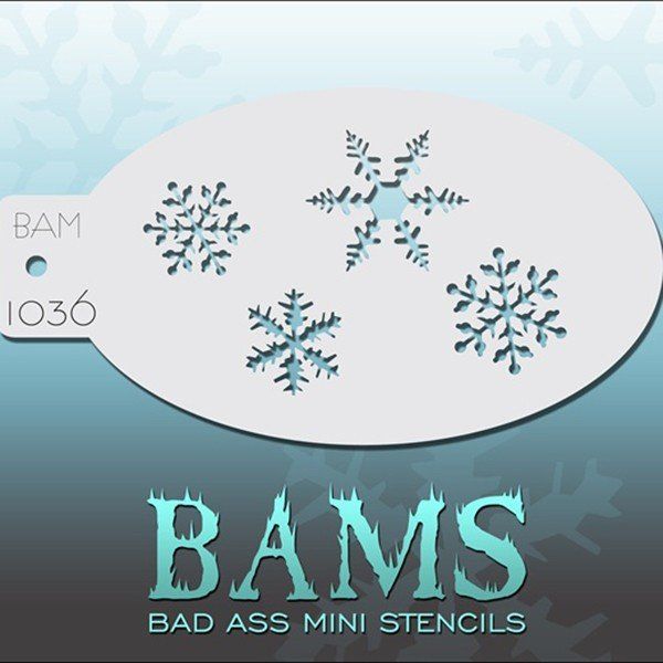 Bad Ass Bams FacePaint Stencil 1036