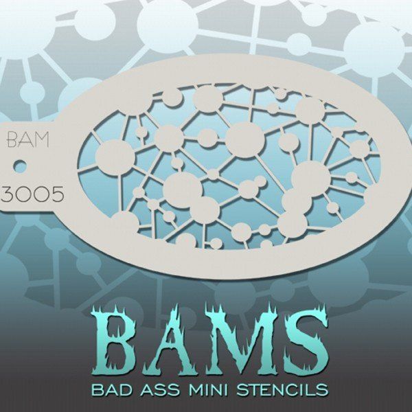 Bad Ass Bams FacePaint Stencil 3005