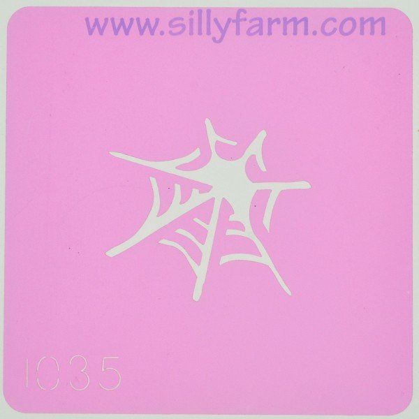 Silly Farm Stencil Spinnenweb