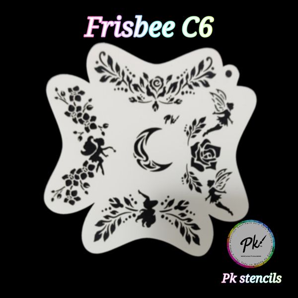 Frisbee Facepaintingstencil C6