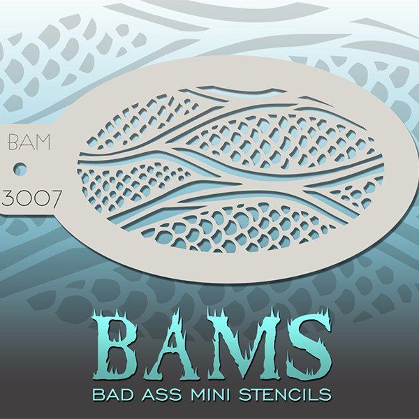 Bad Ass Bams FacePaint Stencil 3007