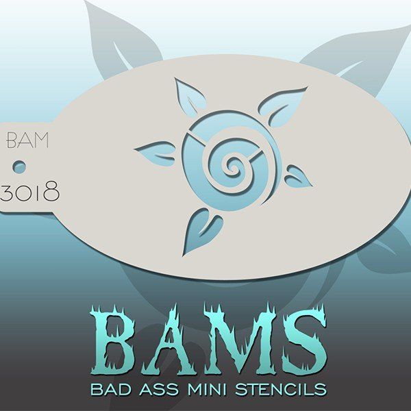 Bad Ass Bams FacePaint Stencil 3018