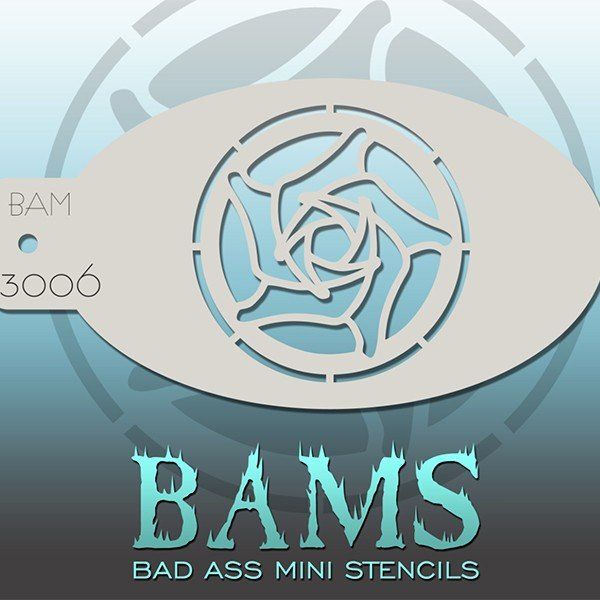 Bad Ass Bams FacePaint Stencil 3006