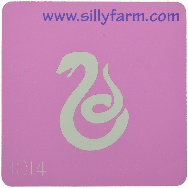 Facepaint Stencil Sillyfarm Snake Long