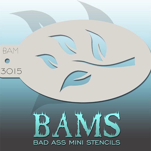 Bad Ass Bams FacePaint Stencil 3015