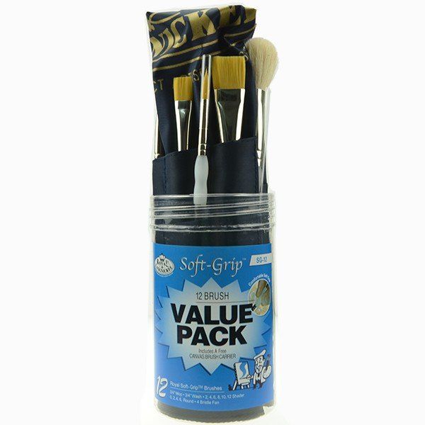 Royal Brush Soft-Grip Schmink Penselen Voordeel Set 12 Delig
