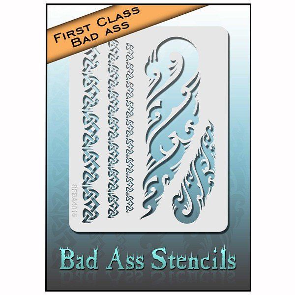 Bad Ass First Class Stencil Tribal 3