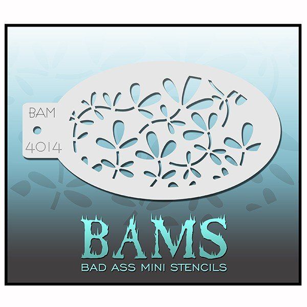 Bad Ass Bams Facepaint Stencil 4014