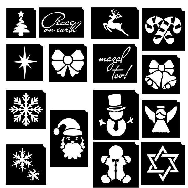 Glimmer Winter Wonderland Stencil Set with poster