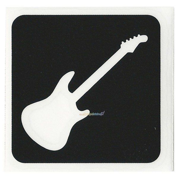 Glittertattoo Stencil Guitar  (5 pack)