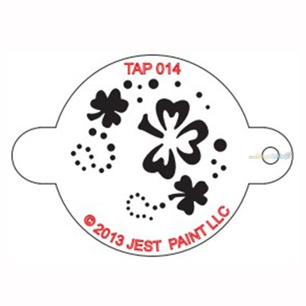 Tap Facepaint Stencil Schamrock