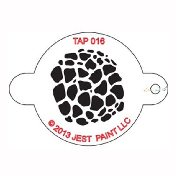 Tap Facepaint Stencil Organic Scales