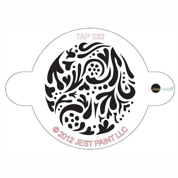 Tap Schmink Sjabloon Swirly