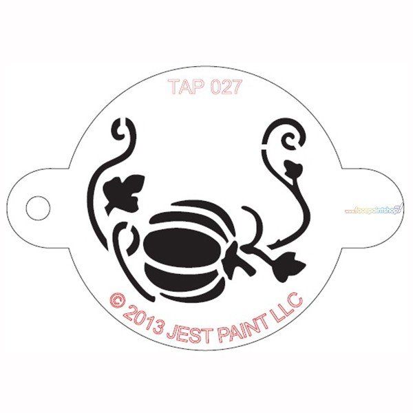 Tap Facepaint Stencil  Pumpkin with Vine