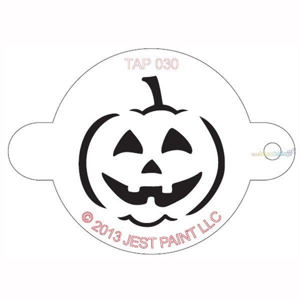 Tap Face Painting Stencil Jack O'Lantern