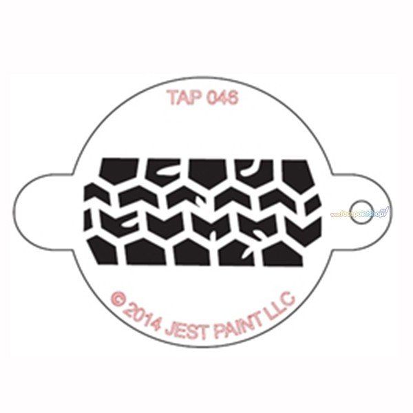 Tap Face Painting Stencil Tire track