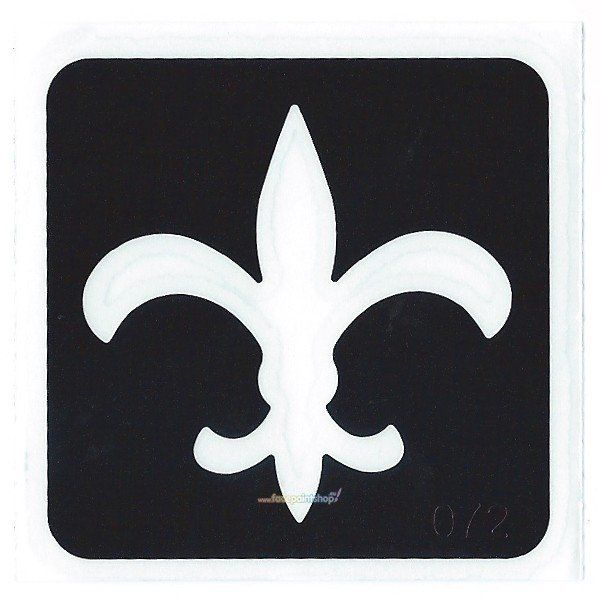 Glittertattoo Stencil Fleur De Lis (5 pack)