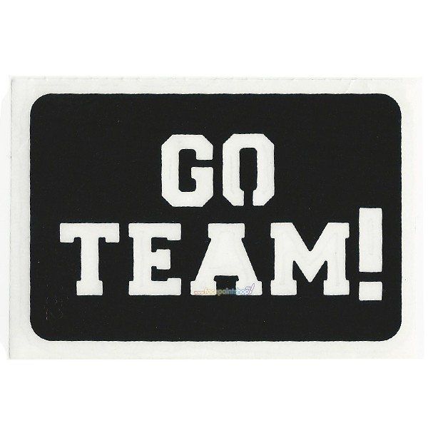 Glittertattoo Stencil Go Team (5 pack)