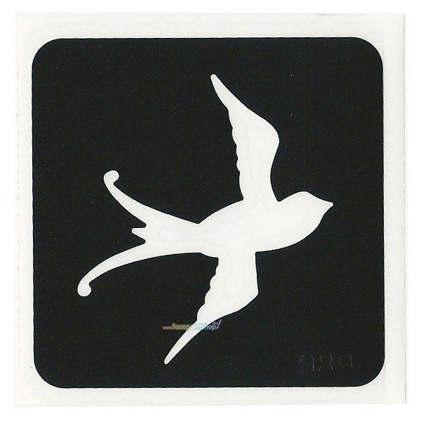 Glittertattoo Stencil Swallow (5 pack)