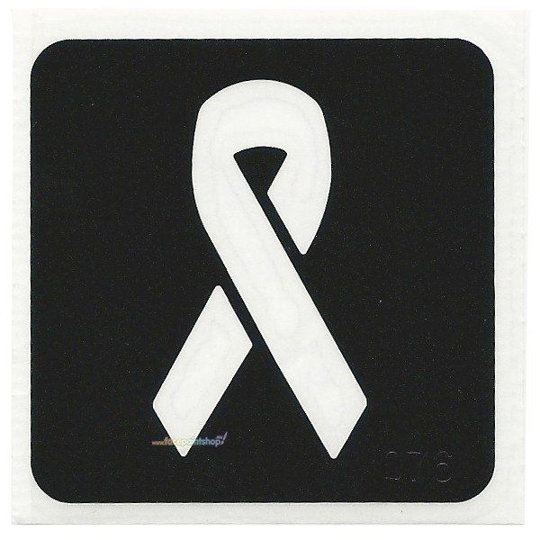 Glittertattoo Stencil Awareness Ribbon (5 pack)