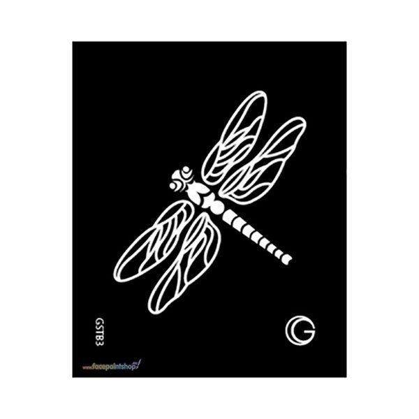 Dragonfly Zwarte Tattoo Sjabloon