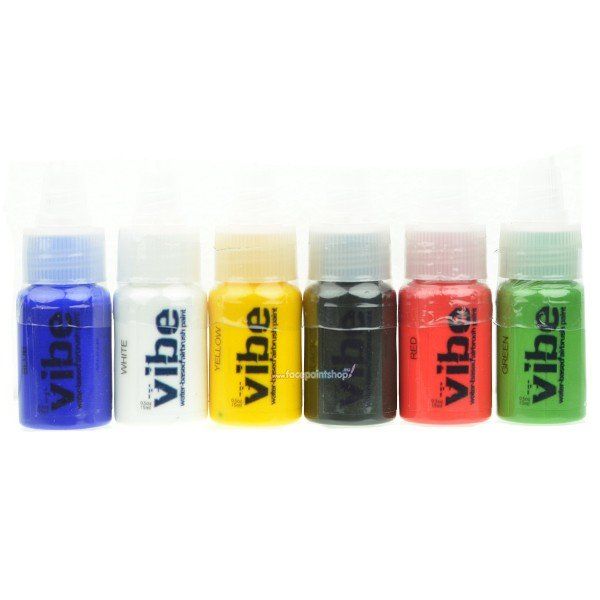 Vibe Primary Water Based Makeup/Airbrush 6 Pack