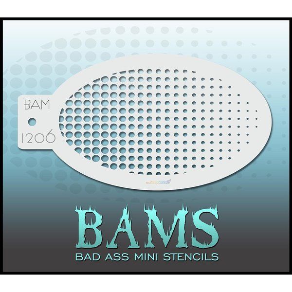 Bad Ass Bams FacePaint Stencil 1206