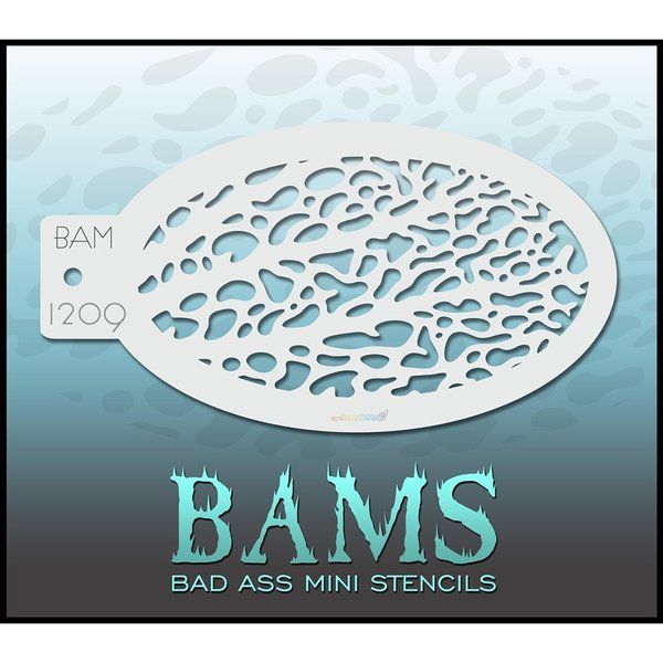 Bad Ass Bams FacePaint Stencil 1209