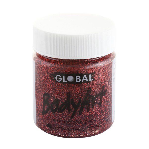 Global Bodyart Glittergel Red