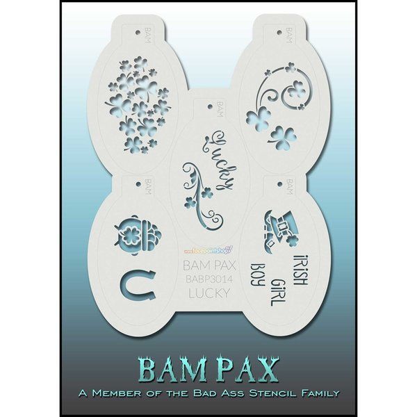 Bad Ass Bam-Pax Lucky Stencil