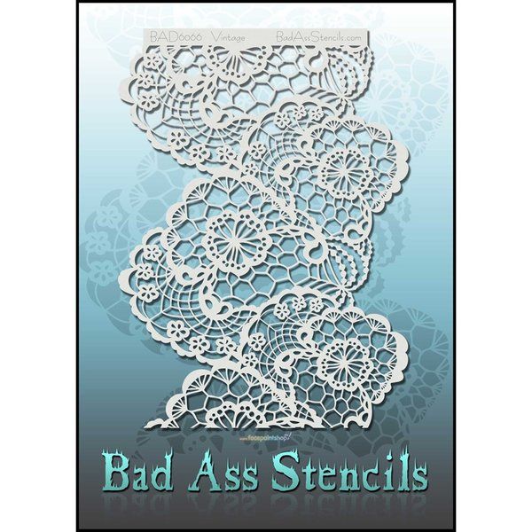 Bad Ass Vintage Bad Stencil