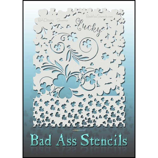 Bad Ass Shamrox Bad Stencil