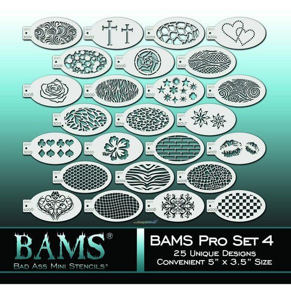 Bad Ass 25 Stencils Pro Set 4