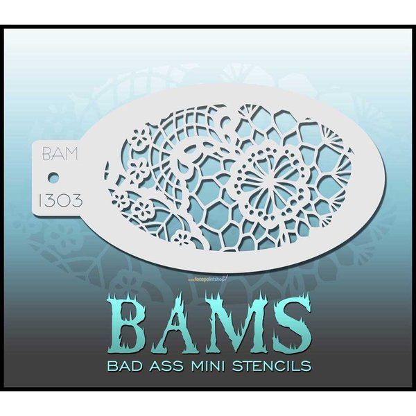 Bad Ass Bams FacePaint Stencil 1303