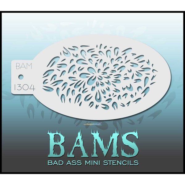 Bad Ass Bams FacePaint Stencil 1304
