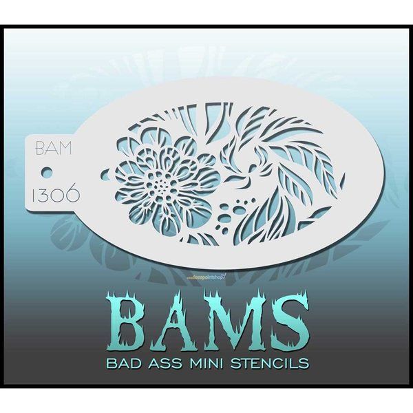 Bad Ass Bams FacePaint Stencil 1306