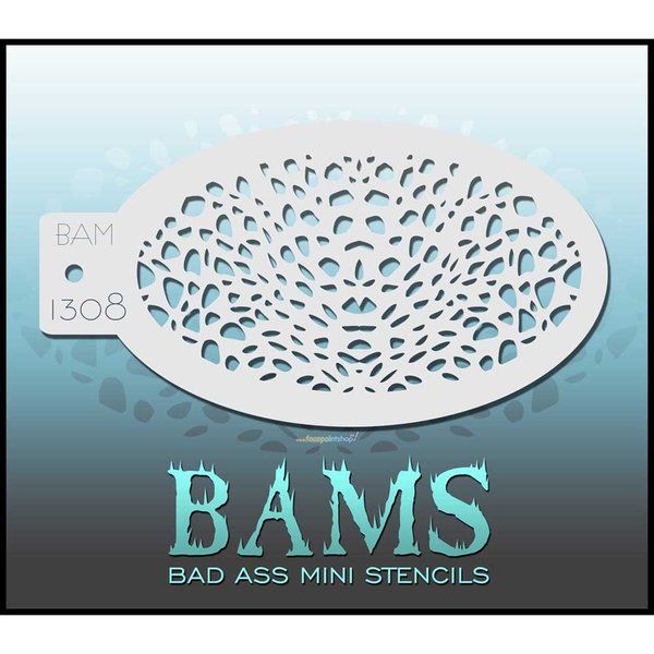 Bad Ass Bams FacePaint Stencil 1308